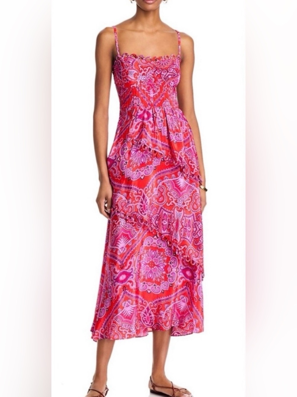 NWT Farm Rio Paisley Scarf Maxi Dress Size: XS